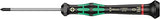 Wera Kraftform Micro electrónica Juego de destornilladores y estante, 6 piezas, Ranurardo/Phillips, Slotted: 2.5x80mm, 3x80mm, 3.5x80mm, 4x80mm. Phillips: 0x60mm, 1x80mm