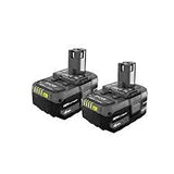 generic1 Ryobi ONE+ batería de iones de litio de 18 V 4.0 Ah (paquete de 2 unidades) y kit de cargador, 1 (PSK006)