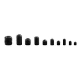 FTVOGUE 240 Surtido de tornillos de cabeza hexagonal Juego de caja de tornillos sin cabeza DIN916 M3-M8