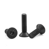 LIUDONGX Tornillo Allen de cabeza plana M2 M2.5 M3 M4 M5 M6 M8 12.9, acero al carbono, casquillo hexagonal, perno de cabeza plana para muebles, 2 a 50 unidades (3 mm, M10 2 unidades)