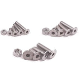 Juego de 440 tornillos hexagonales de cabeza Allen M3 M4 M5 de acero inoxidable con cabeza avellanada plana de acero inoxidable, kit de surtido de tornillos y tuercas