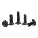 LIUDONGX Tornillo Allen de cabeza plana M2 M2.5 M3 M4 M5 M6 M8 12.9, acero al carbono, casquillo hexagonal, perno de cabeza plana para muebles, 2 a 50 unidades (3 mm, M10 2 unidades)