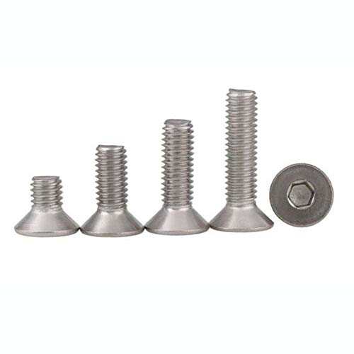 Tornillos de cabeza hueca avellanada plana M10 M12 con llave Allen, acero inoxidable A2 304 (n.º 399)(M10x60mm,1 Piece)