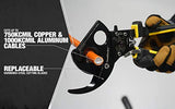Southwire 58277740 Herramientas y equipos CCPR400 - Cortadores de cables de carraca compactos resistentes con asas de agarre cómodo, palanca de liberación rápida fácil de usar, cuchillas de acero, 750
