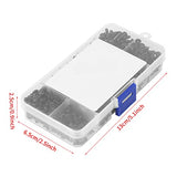 720 Piezas M3 Tornillos Allen De Cabeza Plana De Acero De Aleación Negra Kit Surtido De Tornillos Métricos Tornillos Allen Con Caja De Plástico Para La Industria De Maquinaria
