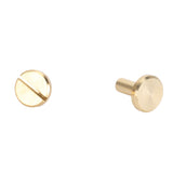 Remache de Tornillo de 10 Mm, Cabeza Plana Redonda Resistente, Juego de 50 Remaches de Encuadernación Multiusos para Manualidades (10x10mm)
