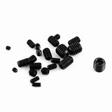 FTVOGUE 240 Surtido de tornillos de cabeza hexagonal Juego de caja de tornillos sin cabeza DIN916 M3-M8