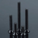 #10-24 x 1-1/2 Tornillos de cabeza plana negra