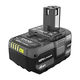 generic1 Ryobi ONE+ batería de iones de litio de 18 V 4.0 Ah (paquete de 2 unidades) y kit de cargador, 1 (PSK006)