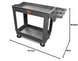 WEN 73009 Carrito de Servicio de Dos estantes de 500 Libras, Capacidad de 40 x 17 Pulgadas