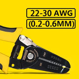 DOWELL - Pelacables de alambre de 22 a 30 AWG, herramienta de mano multifunción, diseño de mango profesional y artesanía refinada.