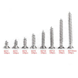 800 Piezas M2 Tornillos Autorroscantes Tornillos de Cabeza Cruzada Tornillos de Cabeza plana Sujetadores Tornillos de Madera de Aglomerado de Rosca Automática Conjunto Surtido