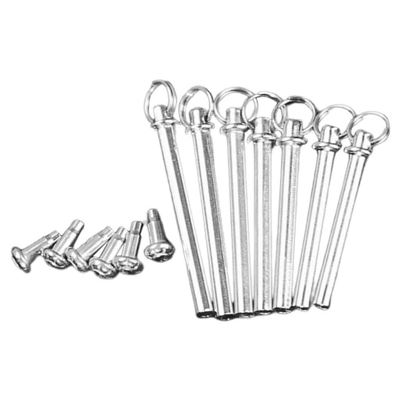 Levemolo 7Juegos Kit de Reparación de Remaches y Tuercas para Ejes de Ventiladores de Mano Plegables de Sujetadores de Eje Sólido para Abanicos Manuales y Accesorios de Ventilador