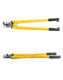 QWORK - Cortador de cables cortados de 24 pulgadas, para cable de acero suave y duro, cuerda de alambre