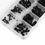 FTVOGUE 240 Surtido de tornillos de cabeza hexagonal Juego de caja de tornillos sin cabeza DIN916 M3-M8