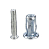 20 piezas M4 M5 M6 M8 tuercas de remaches de pétalos, juego de tuercas de gato para licencia de coche, para pared hueca, hierro, piel, tuerca de pétalo, linterna de expansión Metal Tornillos pequeños