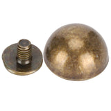 30 Juegos de Pies de Bolso, Cabeza de Clavo, Remaches Redondos de Metal, Tornillo de Hongo para Bolso Artesanal de Cuero, Decoración de Zapatos