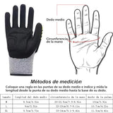 Guantes de trabajo OYEWRK, guantes de seguridad para protección contra cortes e impactos, ligeros y transpirables, de ajuste universal, para obras, mecanizado y más.