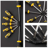 Gunpla Juego de 11 Piezas Destornilladores de Precisión Torx T6-T40 Puntas Magnéticos Desamador Profesional para Reparación de SmartPhone PC Juetes Reloj Electrónicos