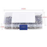 800 Piezas M2 Tornillos Autorroscantes Tornillos de Cabeza Cruzada Tornillos de Cabeza plana Sujetadores Tornillos de Madera de Aglomerado de Rosca Automática Conjunto Surtido