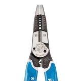 Klein Tools K12065CR - Pelacables/cortador/crimpadora herramienta para cortar, pelar, prensar, torcer (8-18 AWG sólido, 10-20 AWG trenzado)