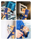 VCELINK Pelacables y cortador, pelacables automáticos de tira rápida, herramienta de pelado de cables eléctricos ajustable 2 en 1 y alicates de alambre autoajustables de punta de águila (7 pulgadas)