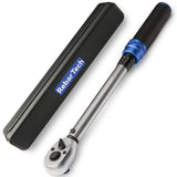 RebarTech Llave dinamométrica de 3/8 pulgadas,5~45 pies-libra = 7~61N.m, Llave de torsión con Entrada de 3/8’, 5~45 ft.lb / 7~61 Nm, torquimetro, torquímetro,