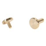 Remache de Tornillo de 10 Mm, Cabeza Plana Redonda Resistente, Juego de 50 Remaches de Encuadernación Multiusos para Manualidades (10x10mm)