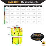 KwikSafety - Charlotte, NC Chaleco de seguridad Big Kahuna, 2 unidades, clase 2 ANSI OSHA, reflectante, alta visibilidad, ligero, para construcción, topógrafos, equipo de trabajo, naranja, mediano