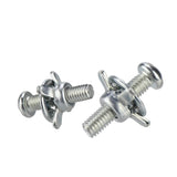 20 piezas M4 M5 M6 M8 tuercas de remaches de pétalos, juego de tuercas de gato para licencia de coche, para pared hueca, hierro, piel, tuerca de pétalo, linterna de expansión Metal Tornillos pequeños