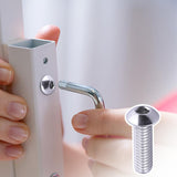 Tornillos de cabeza de botón de 1/4-20 x 3/4 pulgadas, acero inoxidable 304 18-8, accionamiento hexagonal Allen, acabado brillante, rosca completamente a máquina, paquete de 25