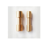 HAISDA - Remaches de latón para tornillos de corbía, cierres de alfiler, tornillos de mango de cuchillo para bricolaje, paquete de 10 (6 mm)