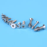 Paquete de 440 piezas M3 M4 M5 Tornillos hexagonales de cabeza plana y tuercas hexagonales para el kit de surtido de sujetadores de máquinas