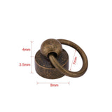 20PCS Conjuntos de Botón de Cabeza Redonda de Latón Remaches Leathercraft Bricolaje Artesanal de Cuero Metal Remache con Hebilla para la Correa del Cinturón Zapatos de Decoración (Bronce)