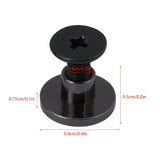 20 piezas Latón Cabeza plana Correa Correa Remaches Tornillo para zapatos Bolso Artesanía en cuero 5 mm 8 mm, Latón durable Rosca Tuerca plana Clavos Remaches Tornillos Herramientas (5 mm)