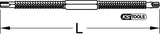 KS Tools 150.1340 Lima para roscas, métrica, 230 mm