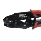 Klein Tools 80013 Kit de herramientas de cableado con pelacables automático y crimpadora de trinquete, gran kit de herramientas eléctricas, 2 piezas
