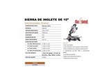 EnergieMAX Oakland Sierra de Inglete 10" 1800W con Guía Laser