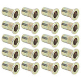 Tuercas Remachables, Kit de Tuercas Roscadas de Cabeza Plana Chapadas en Zinc de Color 100 Piezas Kit Surtido de Tuercas Remachadoras Accesorios de Hardware (M4 100 piezas)