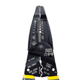 Klein Tools 1009 multiherramienta, pelacables, herramienta de prensado, cortador de alambre, herramienta eléctrica multiusos de nariz larga