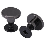 20 piezas Latón Cabeza plana Correa Correa Remaches Tornillo para zapatos Bolso Artesanía en cuero 5 mm 8 mm, Latón durable Rosca Tuerca plana Clavos Remaches Tornillos Herramientas (5 mm)