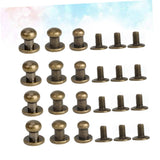 DIYEAH Juego De 72 Piezas De Herrajes Para Artículos De Cuero Tornillos De Remache De Aleación Mini Tachuelas Para Equipaje Cinturones Bolsos Zapatos Proyectos De Manualidades