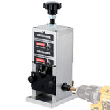CREWORKS Máquina Pelacables Manual, Máquina Peladora de Cables de 0,06"-1", Herramienta Pelacables para Alambre de Desecho de 1,5-25 mm, Pelacables de 5 Canales para Taladro Eléctrico