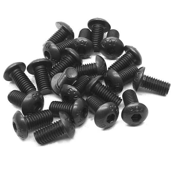 100 tornillos hexagonales de cabeza redonda
