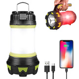 ZAKULU Linternas Recargables de Camping 6 Modos LED Brillante Linterna Colgantes con Pilas Brillantes para Acampar al Aire Libre Senderismo Lluces de Supervivencia de Emergencia para Huracanes