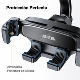 UGREEN Soporte Celular Automóvil Giratoria 360°, No Bloquea la Ventilación, Gancho Metálico, Porta Base Auto para iPhone 16 15 14 13 Pro MAX Plus, Galaxy S23 S22, Motorola