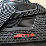 Volkswagen Tapetes Originales compatibles con Jetta A6 (Letras Rojas) 2010-2018 Uso RUDO
