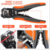 WOZOBUY Juego de Crimpadora de Alambre,Pinza Ponchadora De Terminales Pinzas Pelacables 2000Pcs 0.25-10mm²Terminales para Cables Eléctricos,Crimpadora de Ferrules
