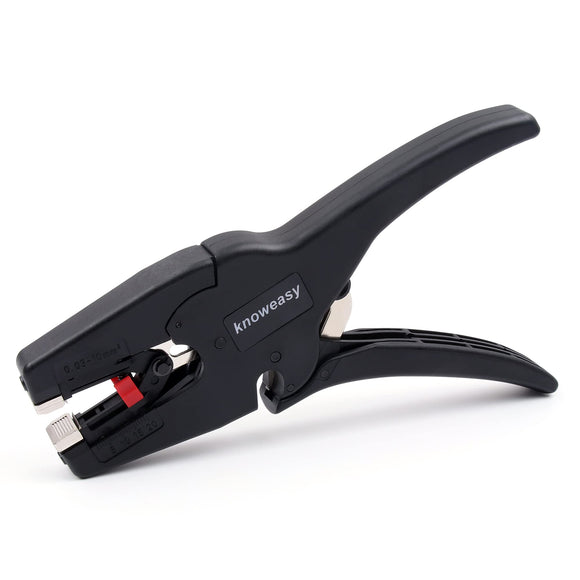 Knoweasy Pelacables y cortador automático, herramienta de pelado de cables 2 en 1 resistente para pelar cables, corte de
