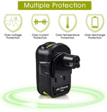 2 paquetes 7.0Ah de P108 batería de repuesto+ P118 P117 Cargador compatible con batería de iones de litio Ryobi de 18 V P102 P103 P104 P105 P107 P108 P109 P190 para herramienta eléctrica de 18 voltios